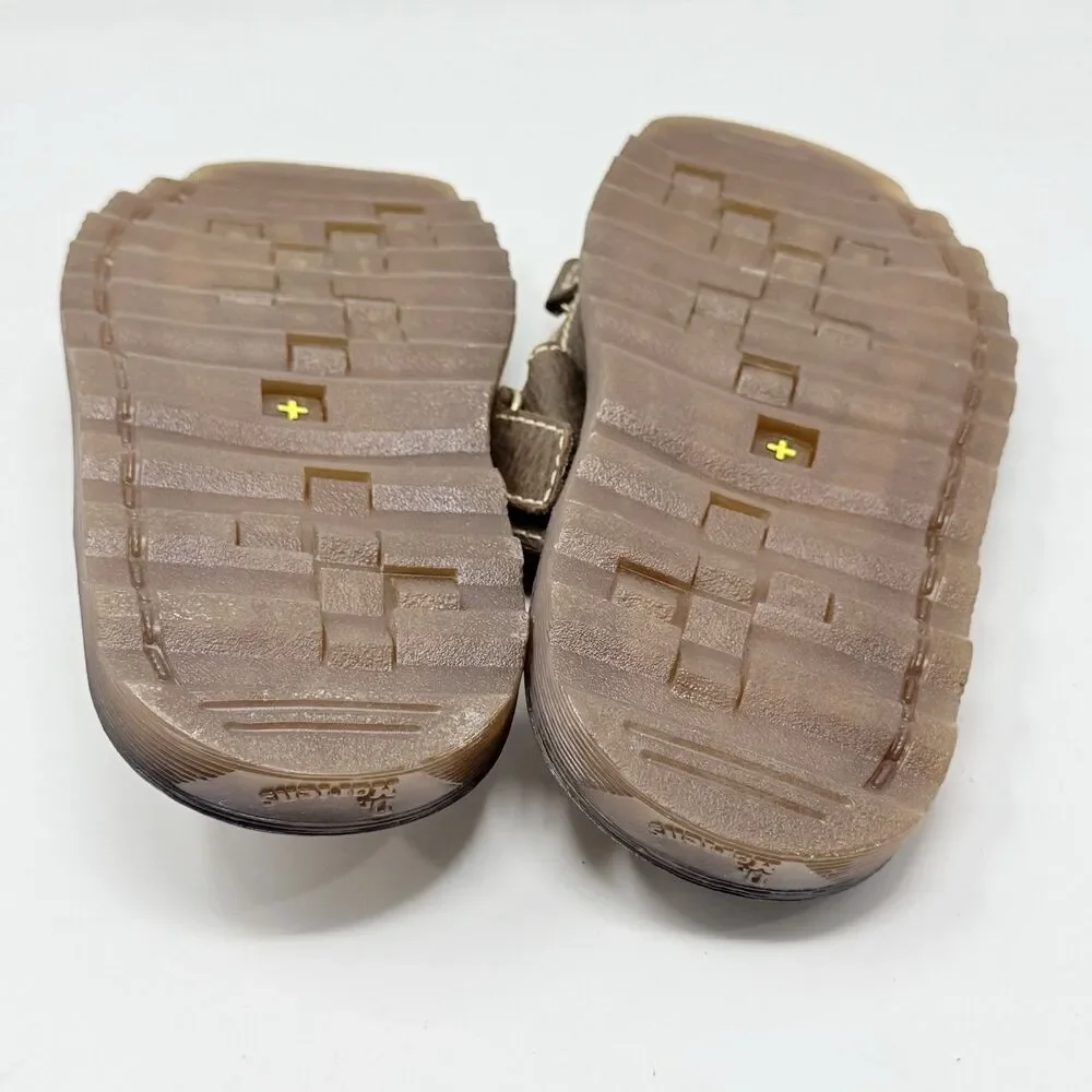 Dr. Martens Slide Sandals Shoes Mens 11 Brown Leather Fisherman Casual Preppy